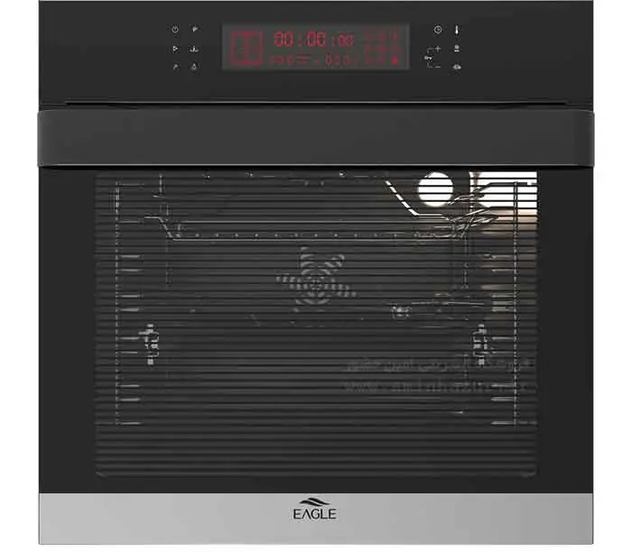 فر توکار تمام برق مشکی,حجم 90 لیتر,20 برنامه پخت ایگل کد 533S