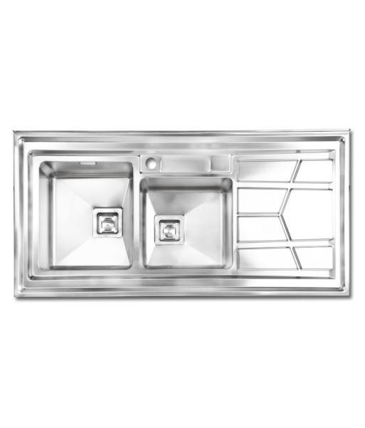 سینک استیل روکار باکسی کد 303s اخوان