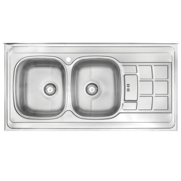 سینک استیل فانتزی دولگن روکار 120-DS323 درسا