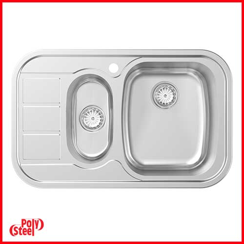 سینک توکار  کد 187 مدل پارما سایز 50*80 پلی استیل
