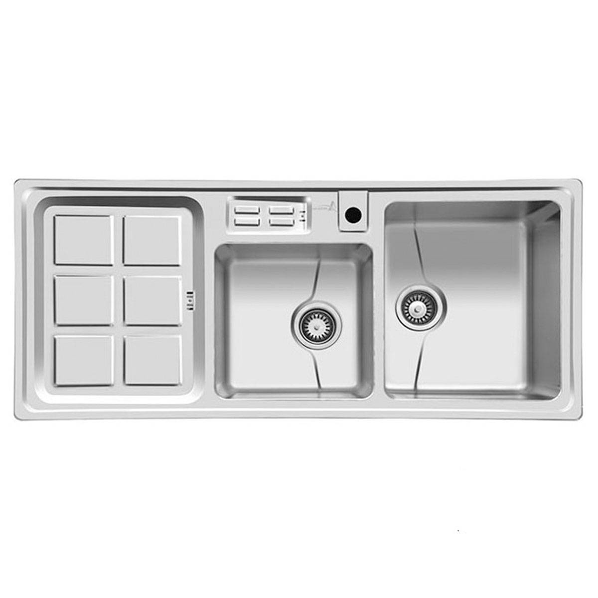 سینک استیل توکار باکسی کد 318s اخوان