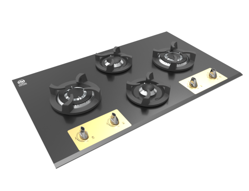 گاز رومیزی توکار چهار شعله تیاتک کد G4092 GOLD