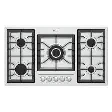اجاق گازرومیزی استیل پنج شعله کد 5088 (S5) بیمکث