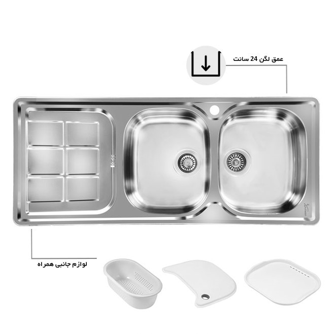 سینک استیل توکار کد 147_NEW اخوان