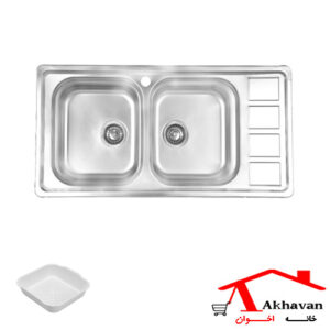 سینک توکار استیل کد 373S اخوان