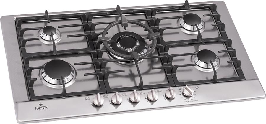 اجاق گازاستیل پنج شعله کد SD110 تایمردار هادسون