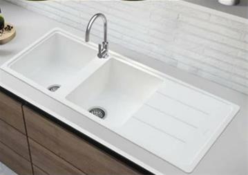 سینک گرانیتی توکار ابعاد120 سفید مدل WINSO
