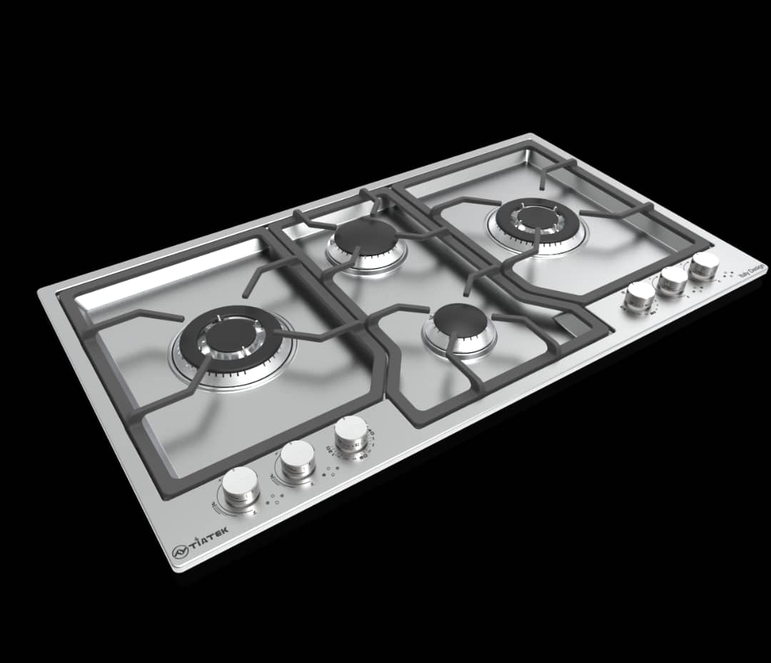 گاز رومیزی  چهارشعله استیل S4090 تیاتک