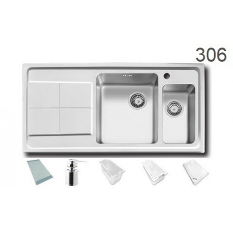 سینک استیل توکار باکسی کد 306 اخوان