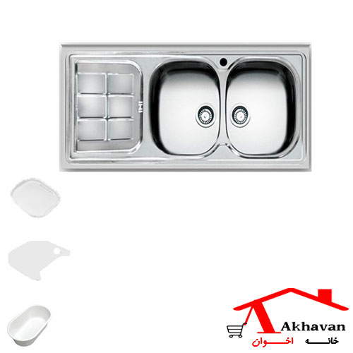 سینک استیل روکار کد 148 اخوان