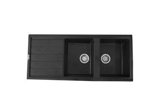 سینک گرانیتی توکار ابعاد120 مشکی مدل هدسون