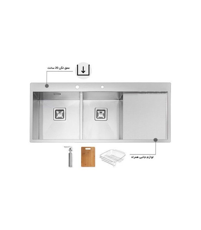 سینک کورینی 4230 پرنیان استیل