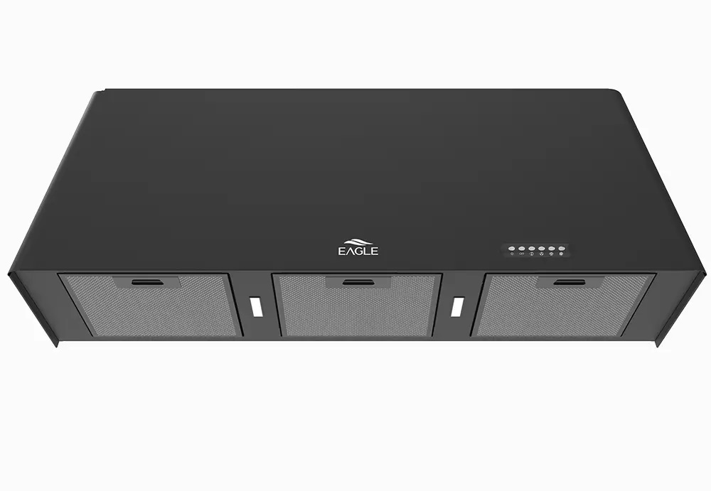هود روکار مشکی و سفید,سوییچ مکانیکی,موتور 4 دور فلزی سایز 90 ایگل کد 390