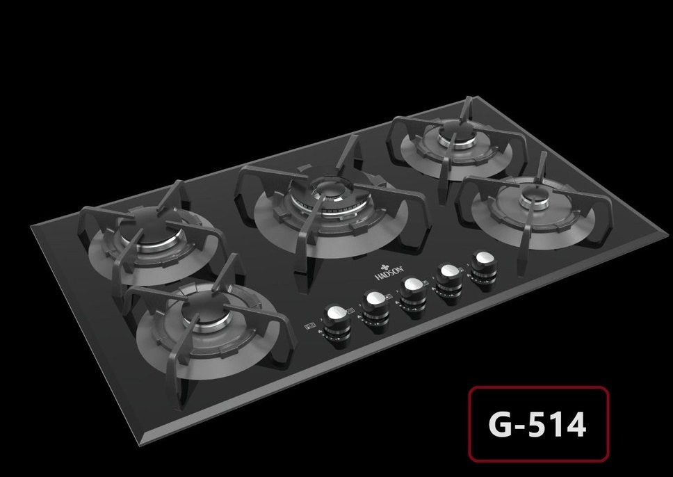 اجاق گازرومیزی شیشه ای مدل G514 هادسون
