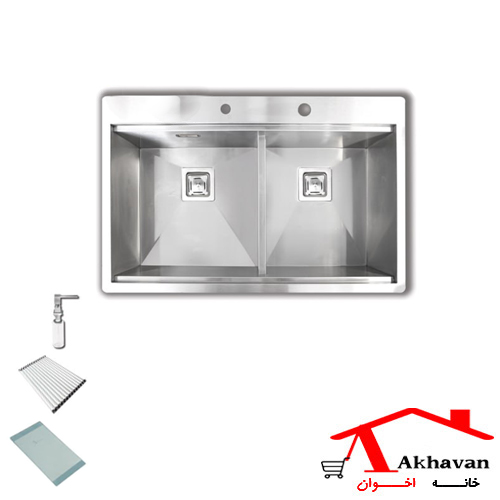 سینک توکار استیل کد 333 اخوان