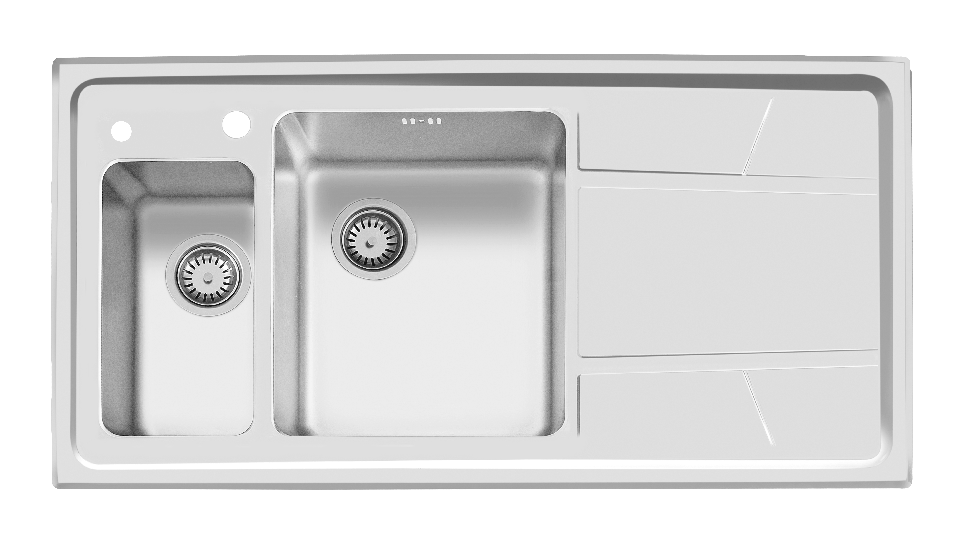 سینک استیل توکار باکسی کد 308s اخوان