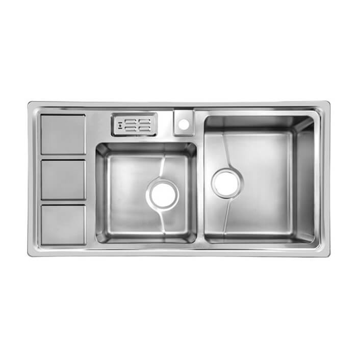 سینک استیل توکار باکسی کد 328S اخوان