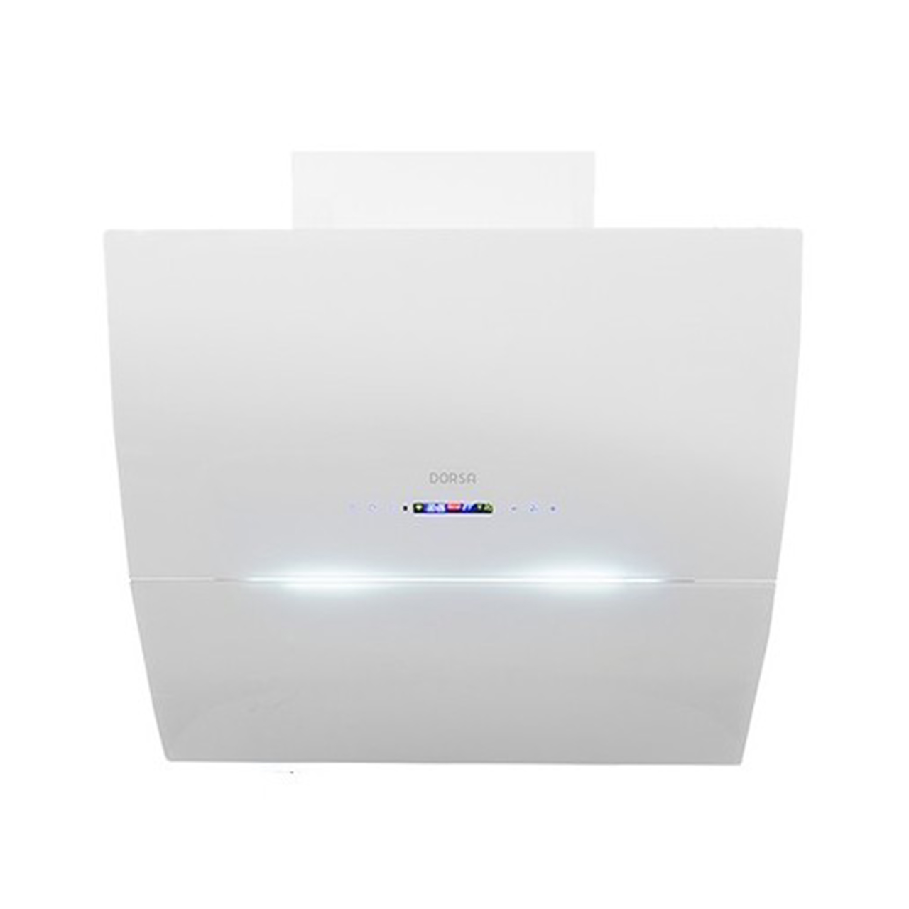 هود مورب شیشه ای سفید DH1308-90 جک برقی مدل نگین درسا