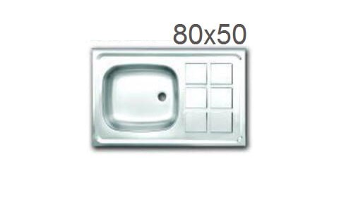 سینک معمولی تک لگن براق  80 در 50  اخوان