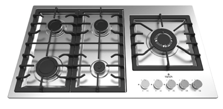 اجاق گاز صفحه ای استیل کد S539 هادسون