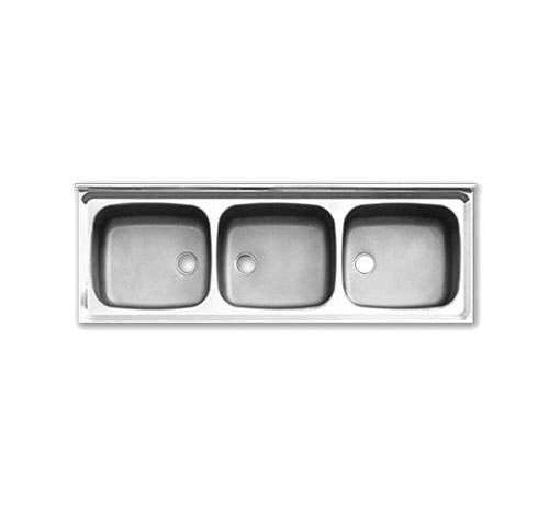 سینک صنعتی سه لگنه S18_65*200 اخوان