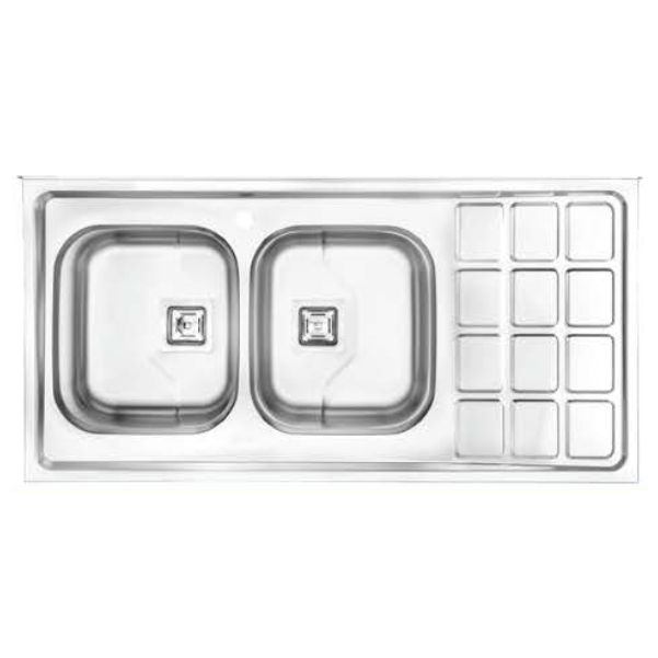 سینک استیل نیمه فانتزی دولگن روکار DS743-120 درسا