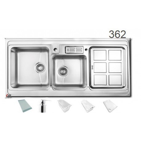 سینک استیل روکار باکسی کد 362 اخوان