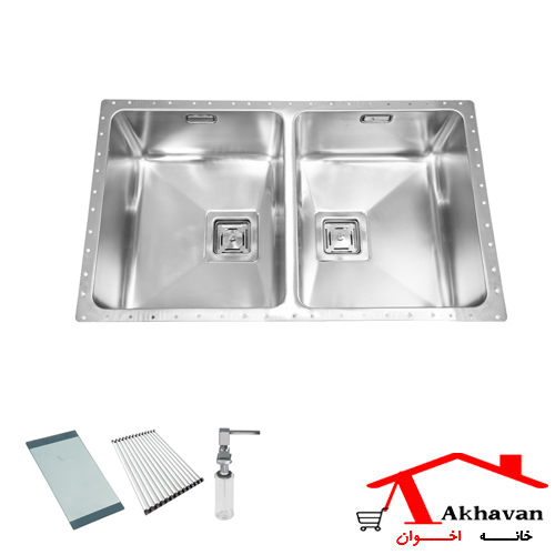 سینک استیل زیر کورینی کد 412 اخوان سینک استیل زیر کورینی کد 412 اخوان
