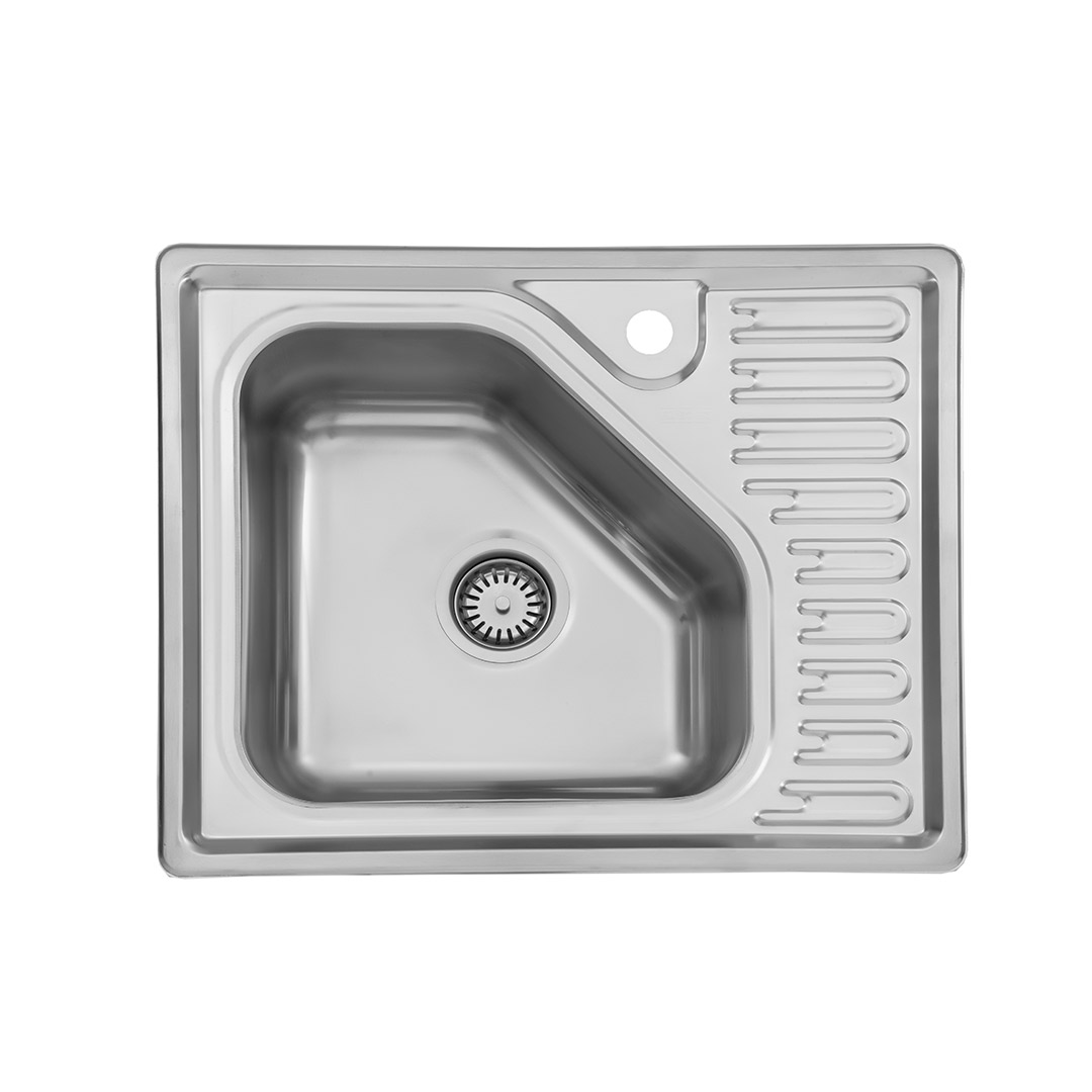 سینک توکار تک لگن 50-810 استیل البرز سینک توکار تک لگن 50-810 استیل البرز