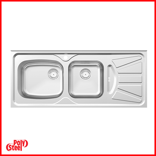 سینک روکار  کد 39 مدل نیو پارس  سایز 50*120 پلی استیل