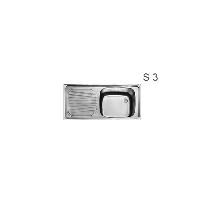 سینک صنعتی تک لگنه S3_60*130 اخوان سینک صنعتی تک لگنه S3_60*130 اخوان